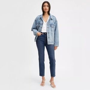 Levi's Premium Wedgie Icon Fit Ankle Jeans Low Stretch in Life's Work Size 26